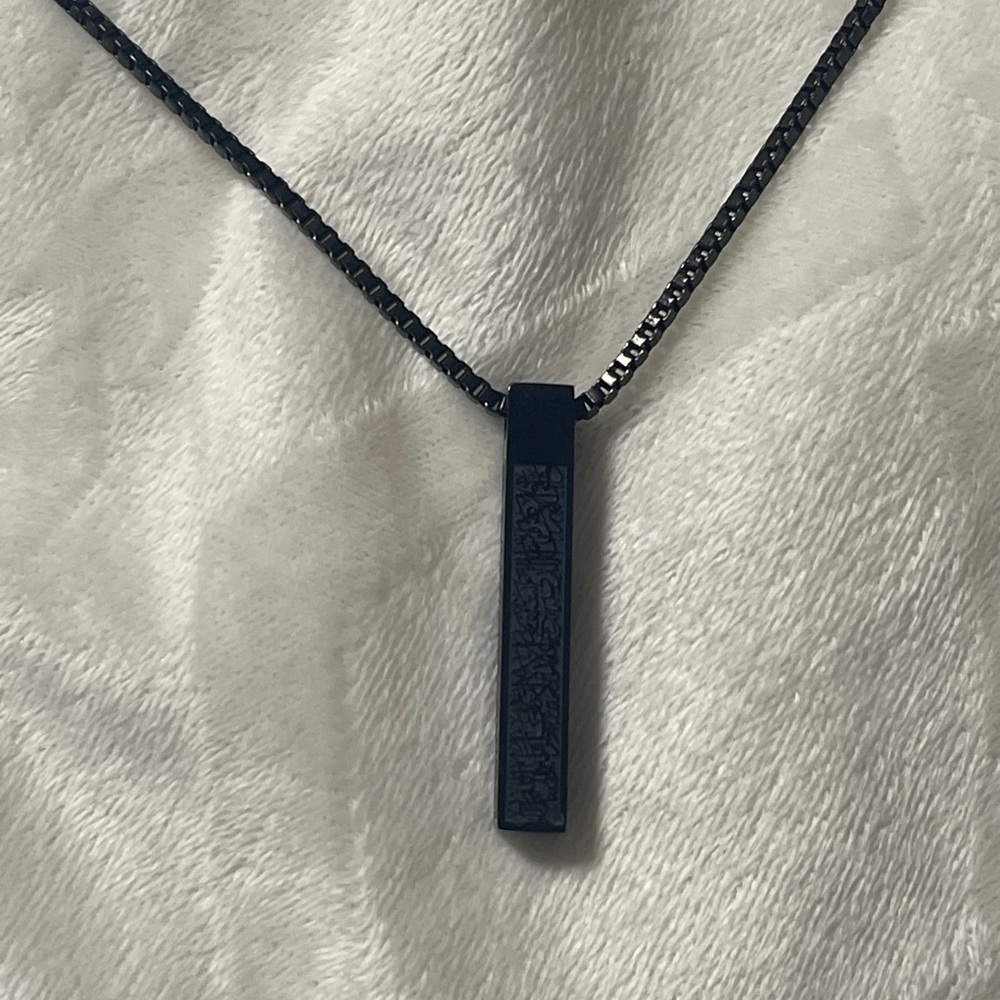 Black Pendant Necklace